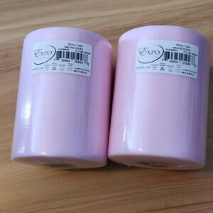 Shiny Baby Pink Tulle Roll – 100 Yards x 6" – NWT – Multiple Available